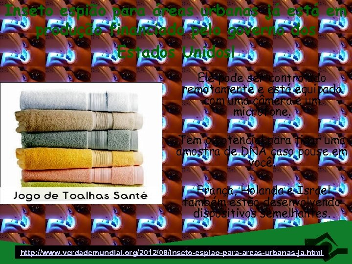 Inseto espião para áreas urbanas já está em produção financiado pelo governo dos Estados