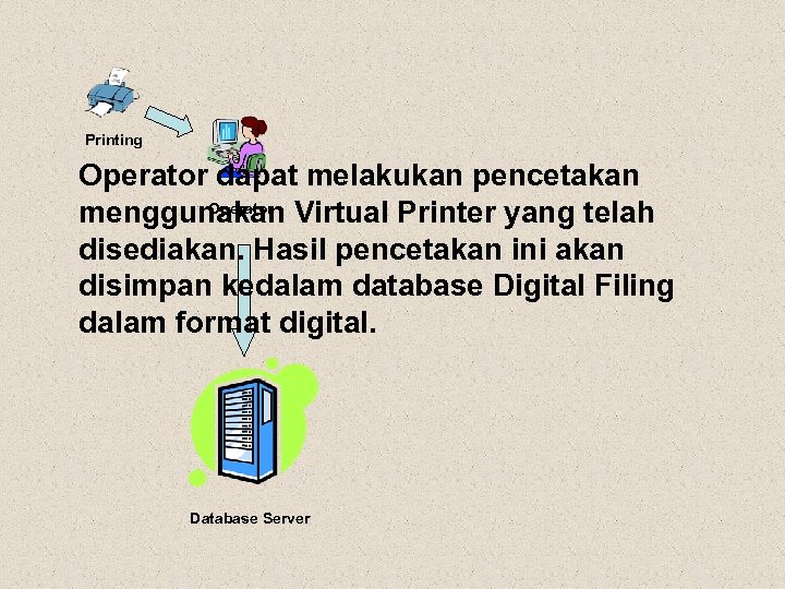 Printing Operator dapat melakukan pencetakan Operator menggunakan Virtual Printer yang telah disediakan. Hasil pencetakan