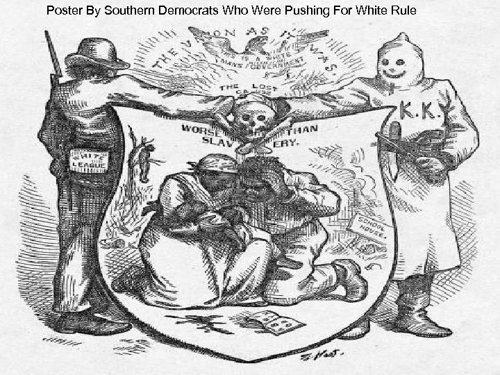 Poster By Southern Democrats Who Were Pushing For White Rule 