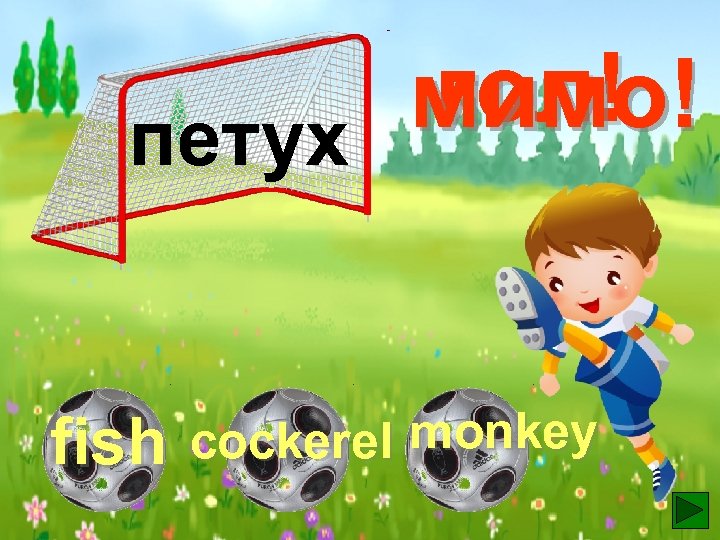 гол! мимо! петух fish cockerel monkey 