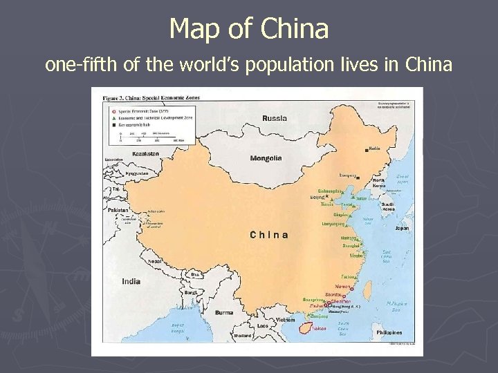 Map of China one-fifth of the world’s population lives in China 