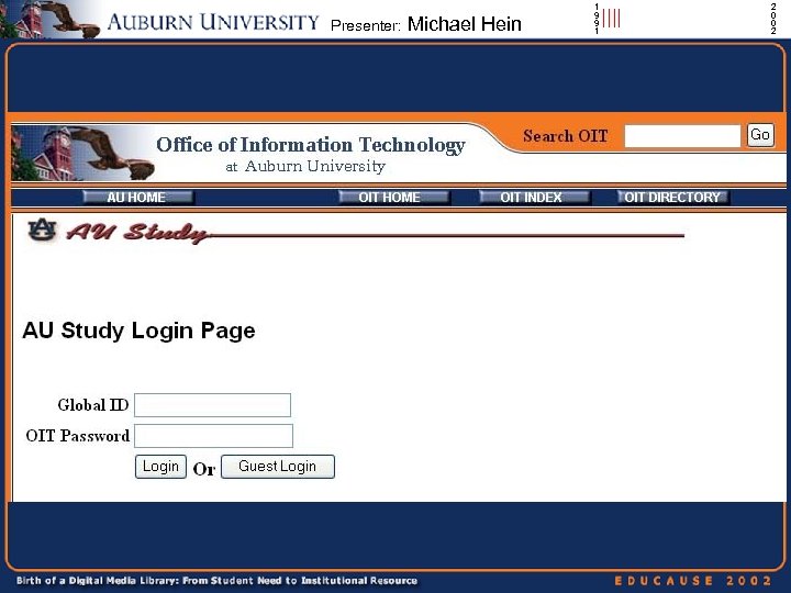 Presenter: Michael Hein 1 9 9 1 |||| 2 0 0 2 