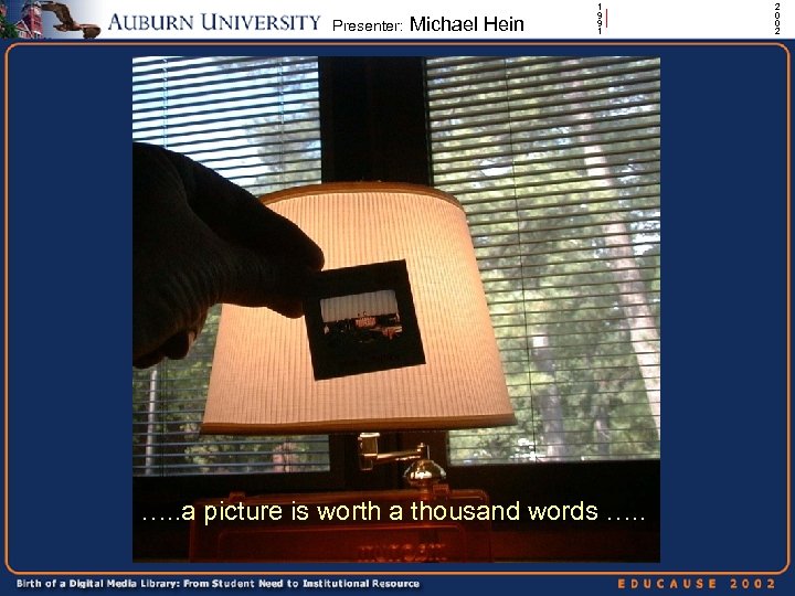 Presenter: Michael Hein 1 9 9 1 | …. . a picture is worth