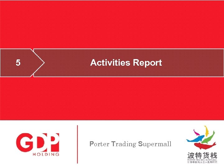 5 Activities Report Porter Trading Supermall 