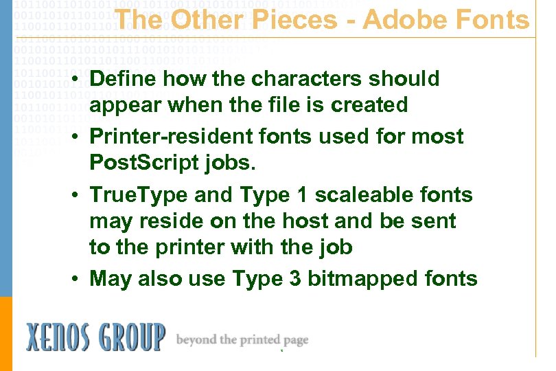 The Other Pieces - Adobe Fonts • Define how the characters should appear when