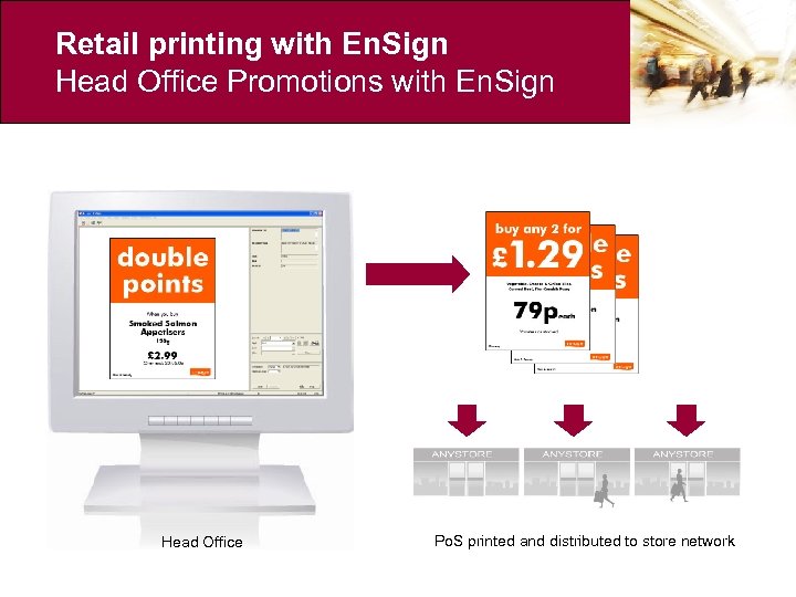 Retail printing with En. Sign Head Office Promotions with En. Sign Head Office Po.