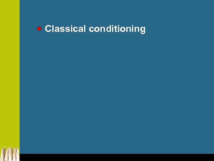 Classical conditioning 