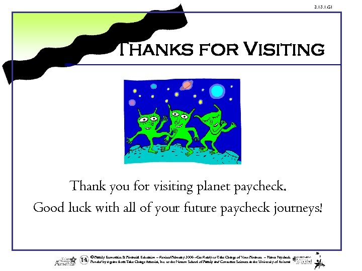 2. 13. 1. G 1 Thanks for Visiting Thank you for visiting planet paycheck.