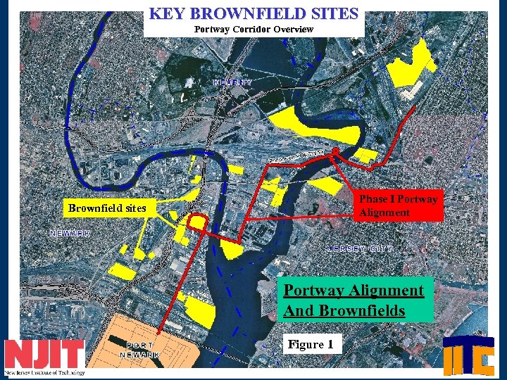 KEY BROWNFIELD SITES Portway Corridor Overview Phase I Portway Alignment Brownfield sites Portway Alignment