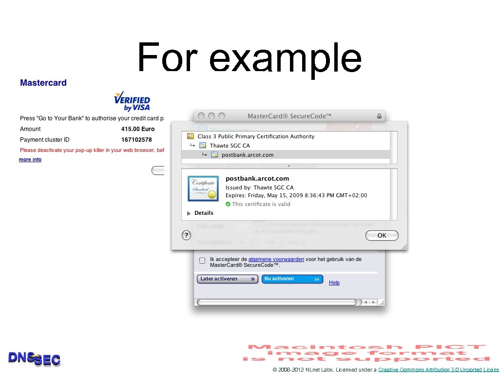 For example © 2006 -2012 NLnet Labs, Licensed under a Creative Commons Attribution 3.