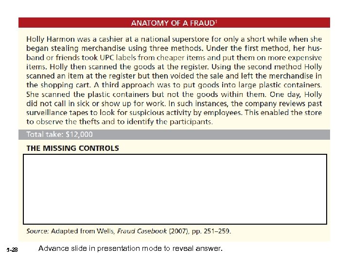 5 -28 Advance slide in presentation mode to reveal answer. 