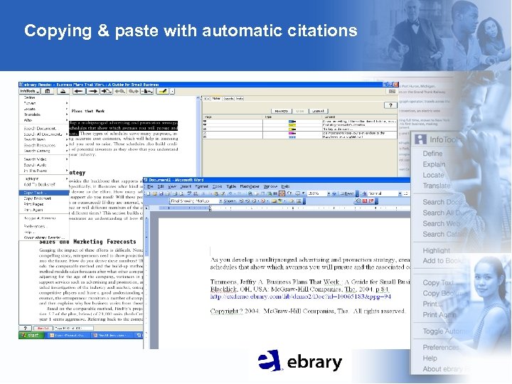 Copying & paste with automatic citations 