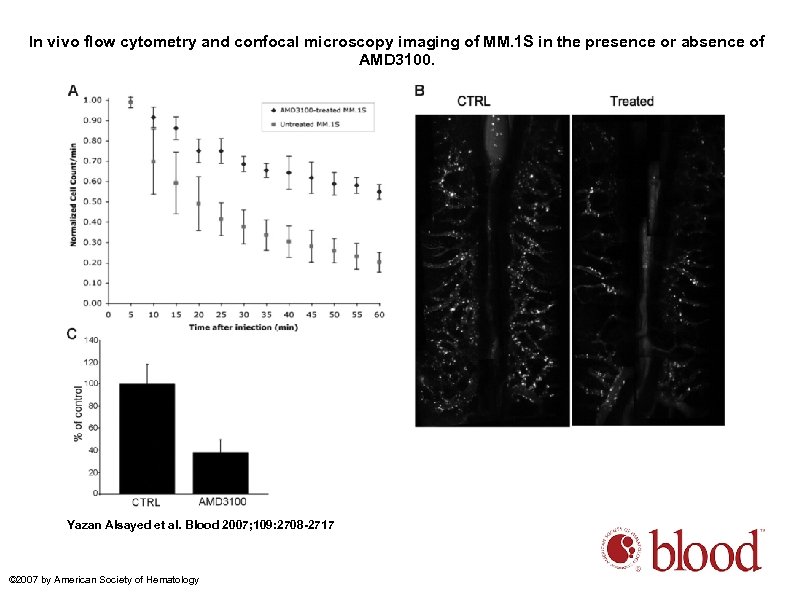 In vivo flow cytometry and confocal microscopy imaging of MM. 1 S in the