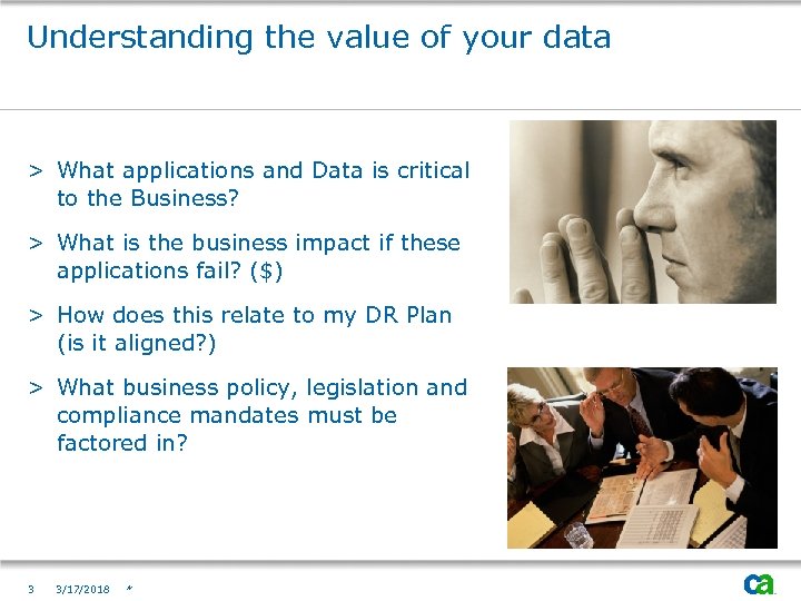 Understanding the value of your data > What applications and Data is critical to