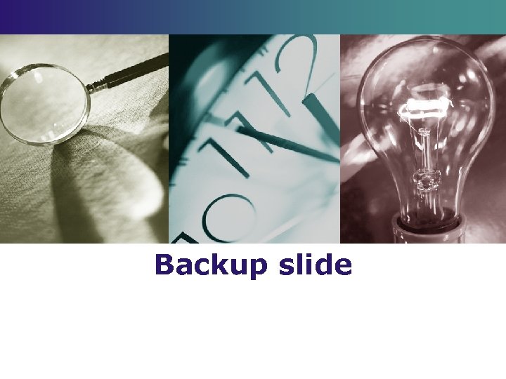 Backup slide 