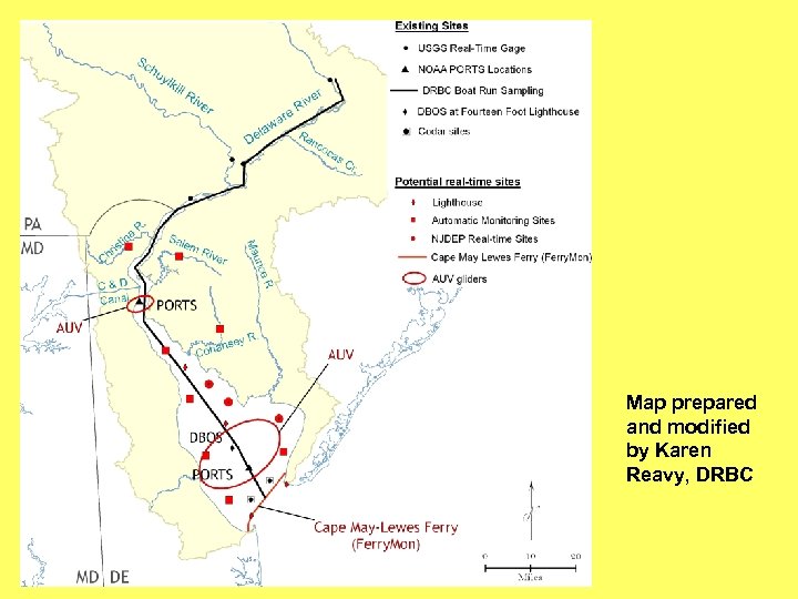 Map prepared and modified by Karen Reavy, DRBC 
