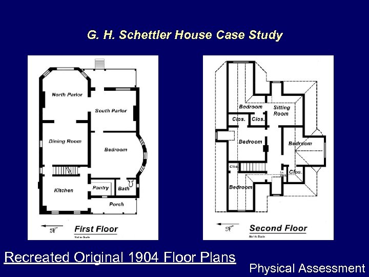 G. H. Schettler House Case Study Recreated Original 1904 Floor Plans Physical Assessment 
