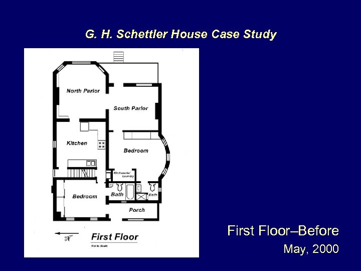 G. H. Schettler House Case Study First Floor–Before May, 2000 