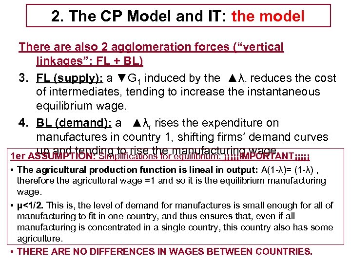 2. The CP Model and IT: the model Tema 5 -EE There also 2