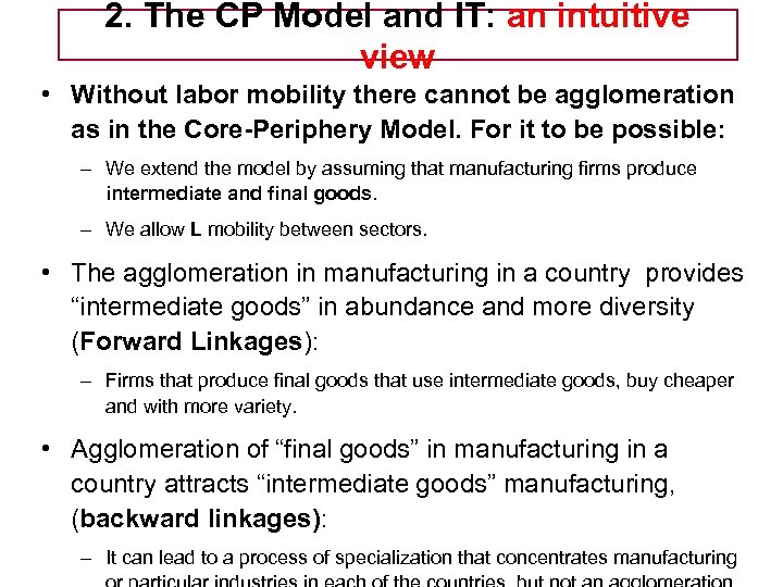 2. The CP Model and IT: an intuitive view Tema 5 -EE • Without