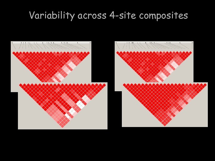 Variability across 4 -site composites 