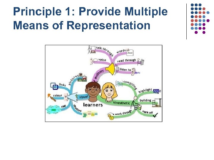 Principle 1: Provide Multiple Means of Representation 