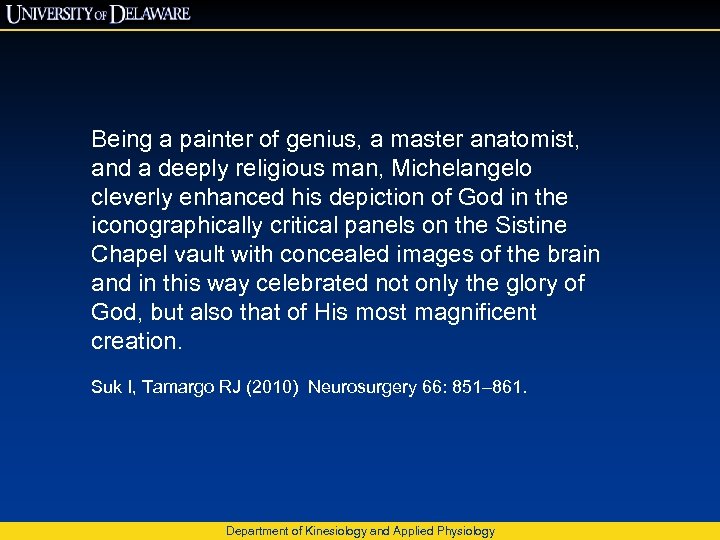Michelangelo The Sistine Chapel And The Brainstem Suk