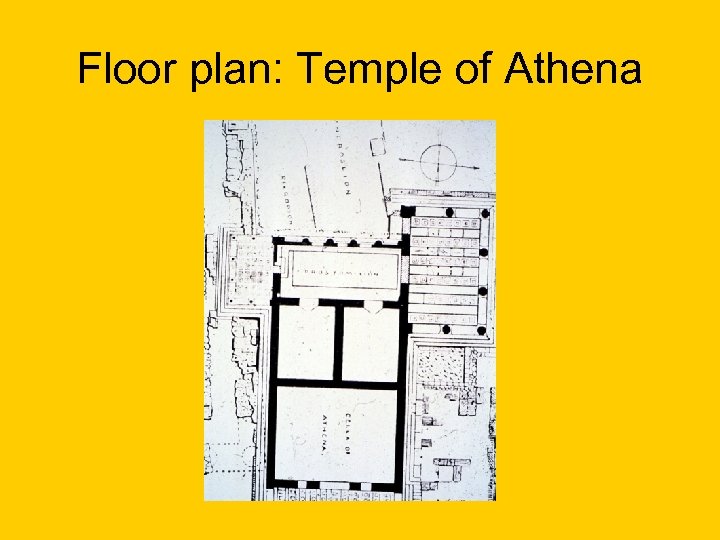 Floor plan: Temple of Athena 