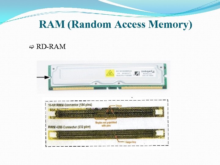 RAM (Random Access Memory) RD-RAM 