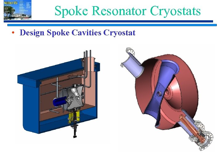 Spoke Resonator Cryostats • Design Spoke Cavities Cryostat 