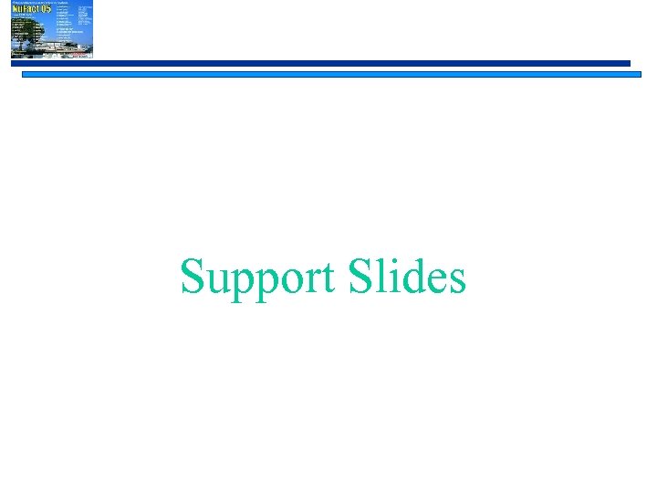 Support Slides 