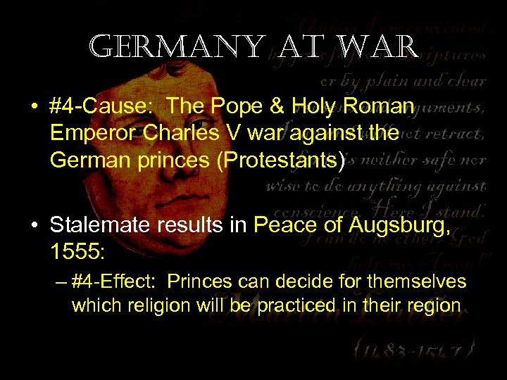 Germany at War • #4 -Cause: The Pope & Holy Roman Emperor Charles V