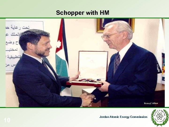 Schopper with HM 10 Jordan Atomic Energy Commission 
