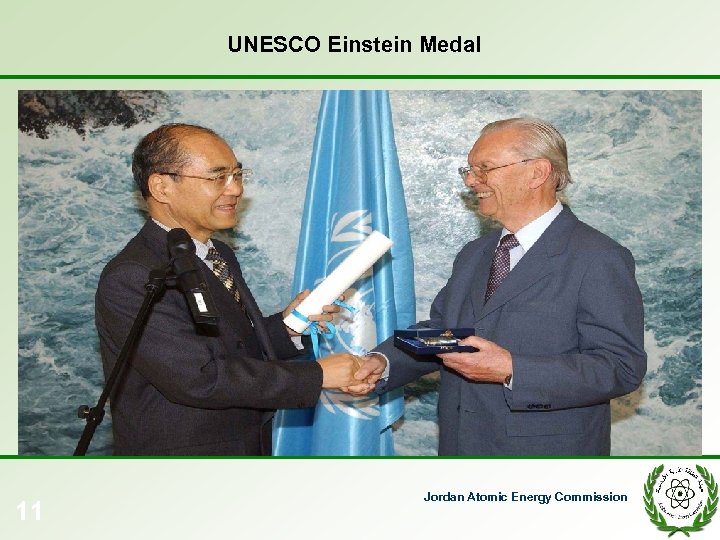 UNESCO Einstein Medal 11 Jordan Atomic Energy Commission 