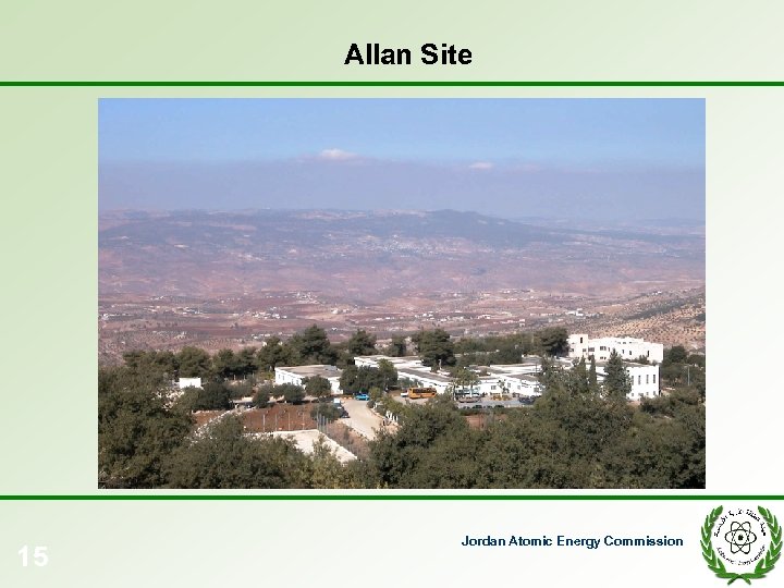 Allan Site 15 Jordan Atomic Energy Commission 