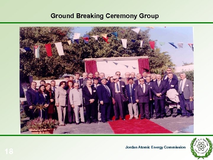 Ground Breaking Ceremony Group 18 Jordan Atomic Energy Commission 