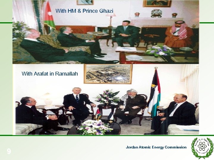 With HM & Prince Ghazi With Arafat in Ramallah 9 Jordan Atomic Energy Commission