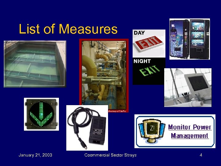 List of Measures January 21, 2003 Coommercial Sector Strays 4 