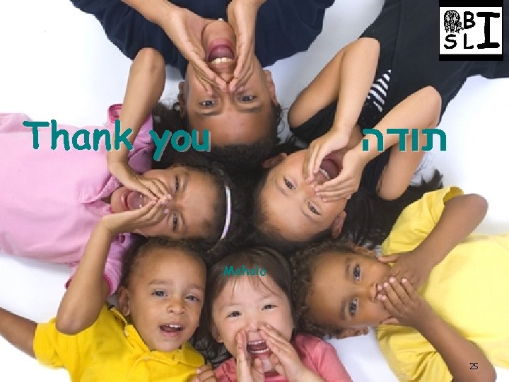 Thank you תודה Mahalo 25 