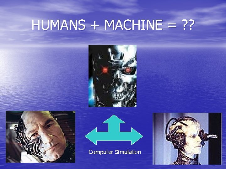 HUMANS + MACHINE = ? ? Computer Simulation 