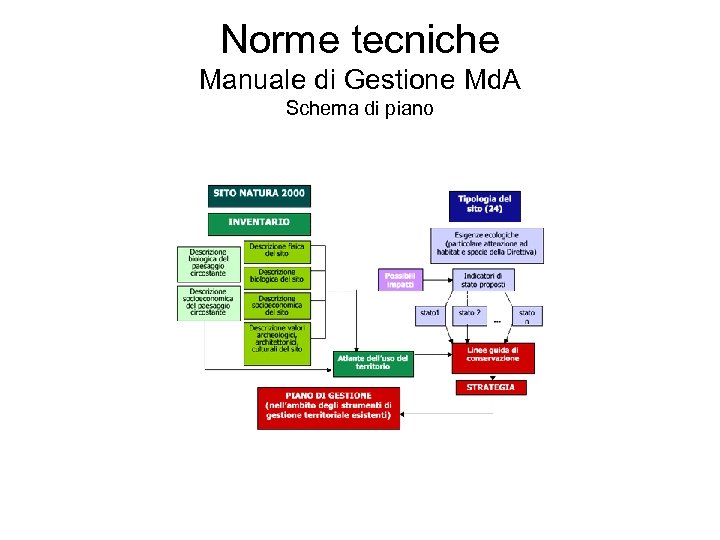 Norme tecniche Manuale di Gestione Md. A Schema di piano 