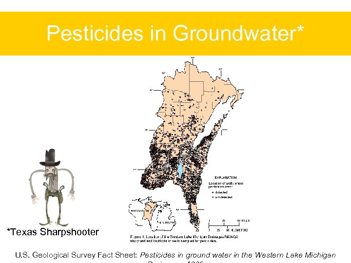 Pesticides in Groundwater* *Texas Sharpshooter U. S. Geological Survey Fact Sheet: Pesticides in ground