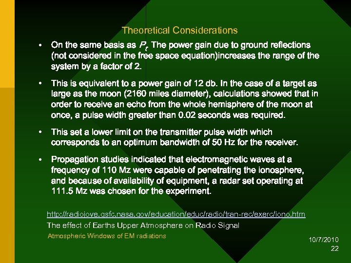  • Theoretical Considerations On the same basis as Pt. The power gain due