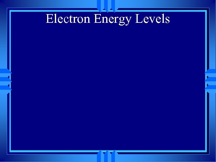 Electron Energy Levels 