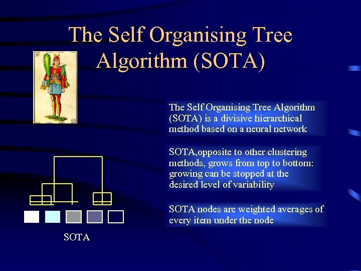 The Self Organising Tree Algorithm (SOTA) is a divisive hierarchical method based on a