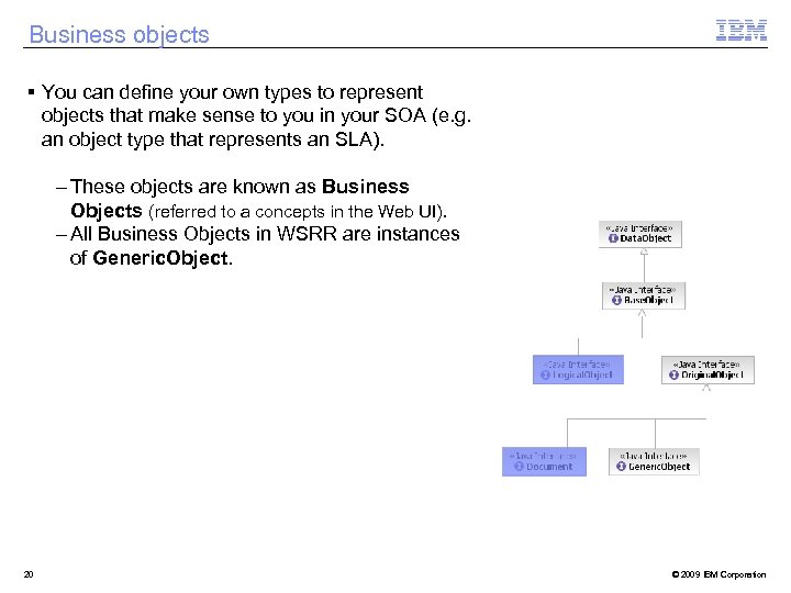 Business objects § You can define your own types to represent objects that make