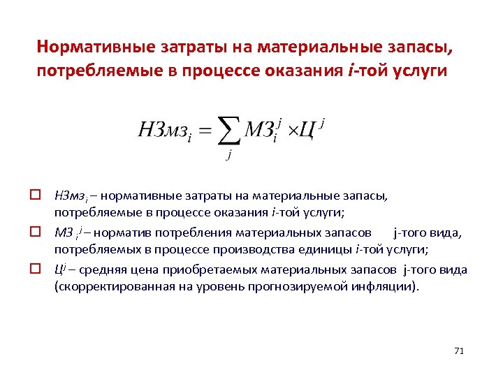 Какой документ определяет нормативные затраты