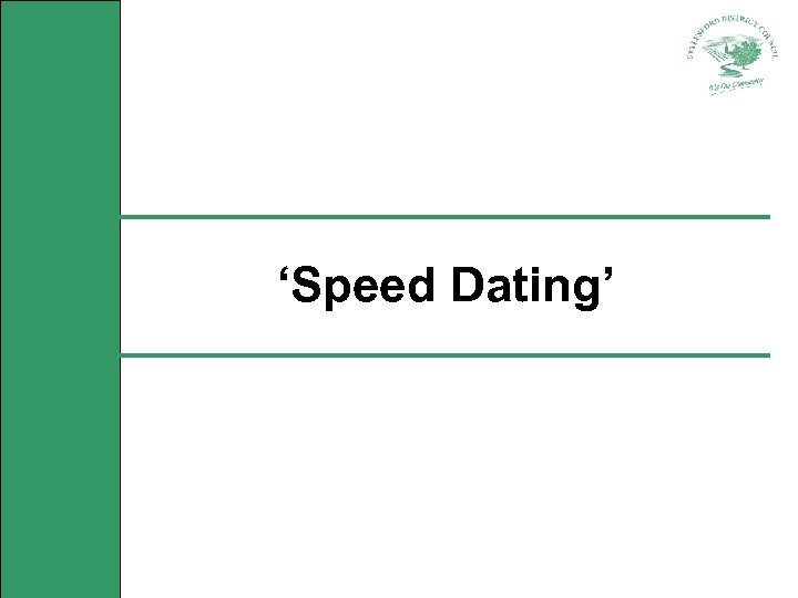 ‘Speed Dating’ 