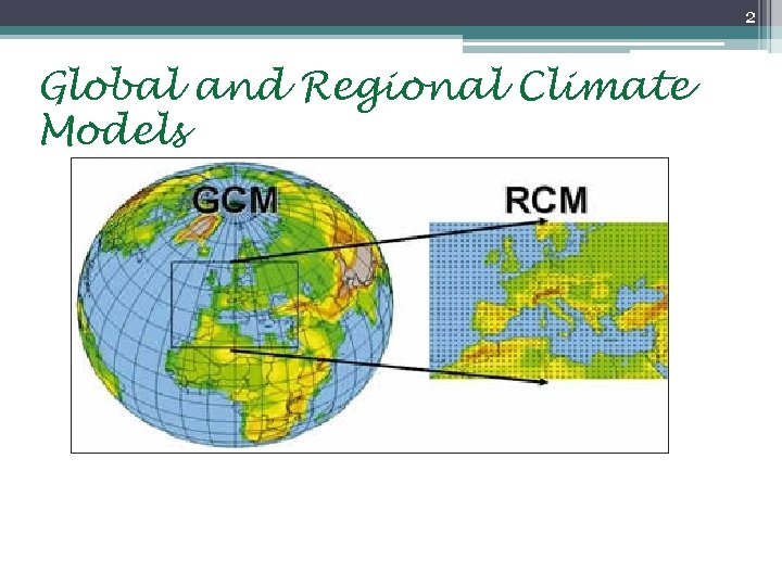 2 Global and Regional Climate Models 