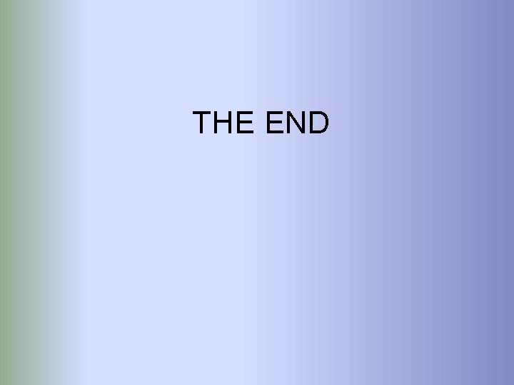 THE END 